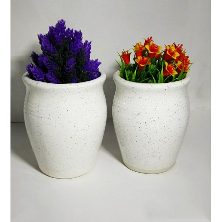 Pair Of Rustic Ceramic Pots